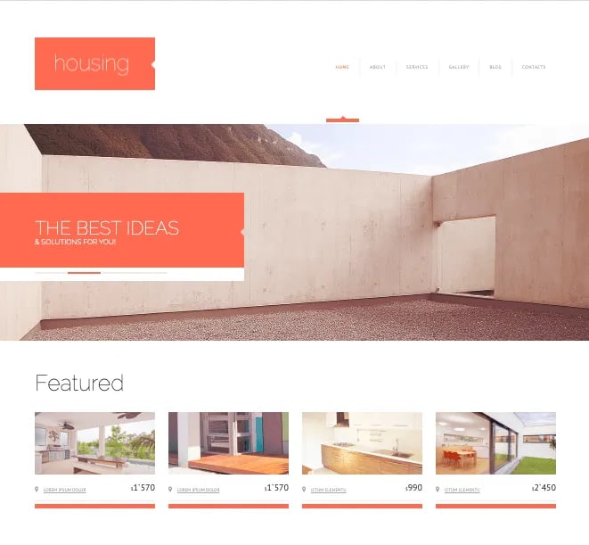 Housing Real Estate wordpress theme