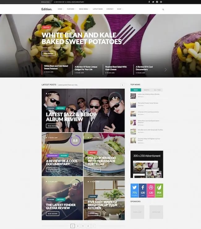 Edition WordPress Theme