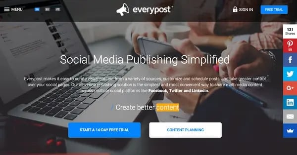 best social media management tool: everypost