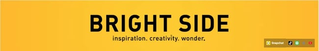 YouTube Channel Art Example: Bright Side