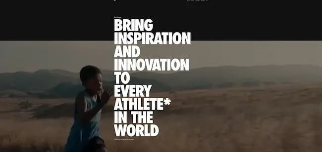 Brand pillar examples: Nike