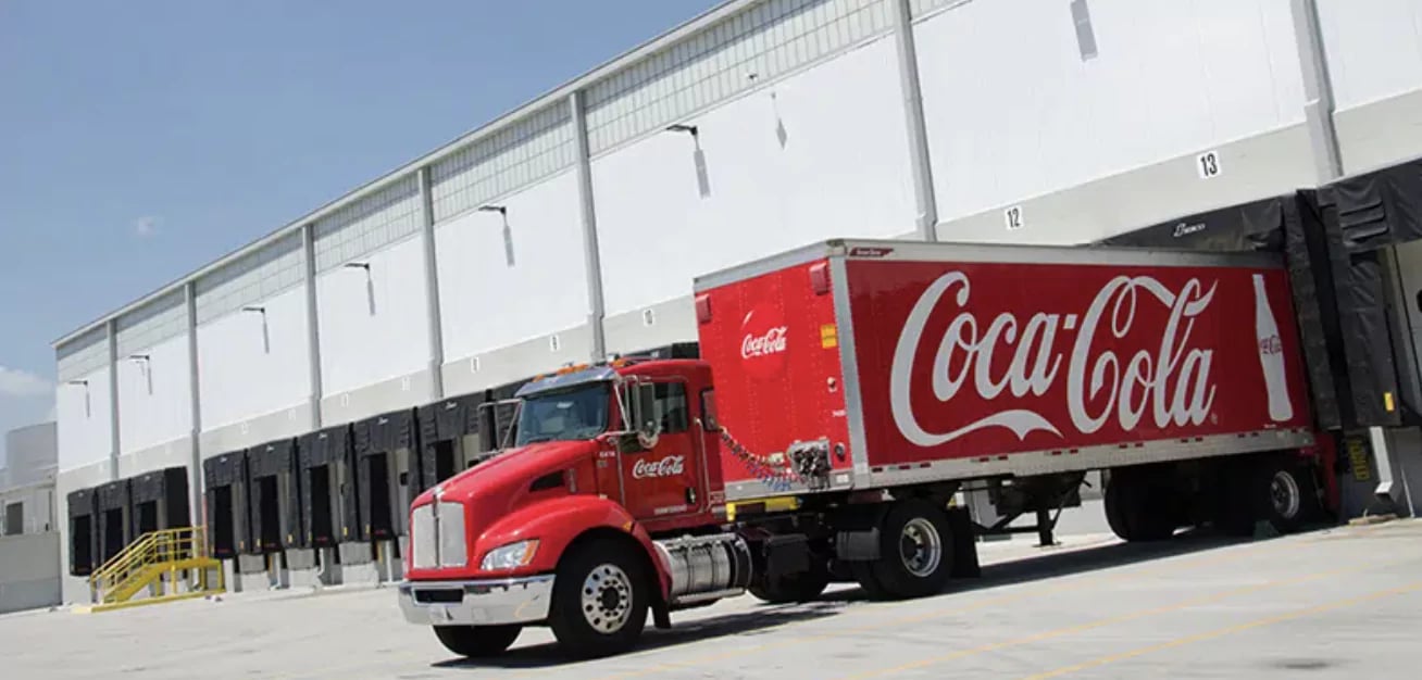 Coca-Cola logo with signature red and white colors