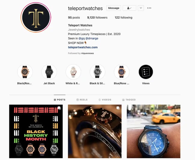 Best Brands On Instagram: Teleport Watches