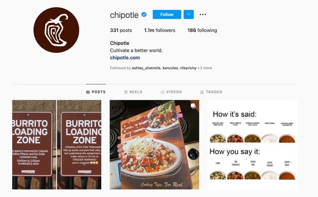 Best Brands On Instagram: Chipotle