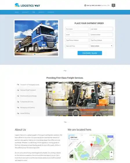 Logistics Way - Wordpress theme for logistics services