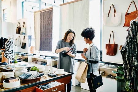 Woman designs channel strategy for an in-person store