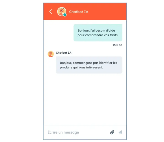 Exemple de chatbot ia