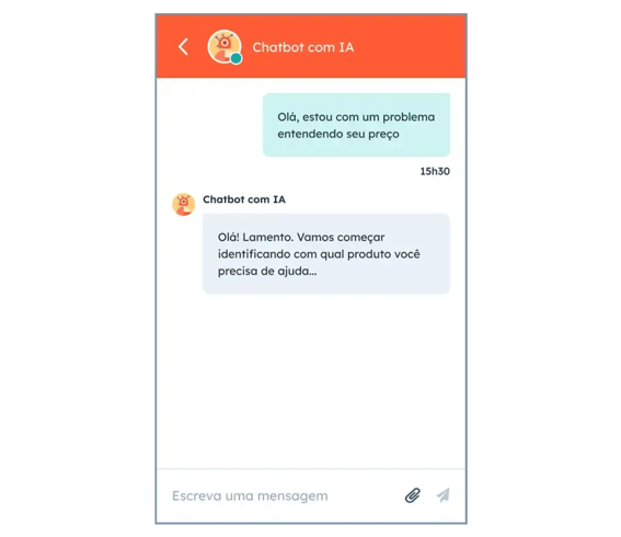 Use o chatbot com IA da HubSpot para responder as perguntas mais comuns dos seus clientes