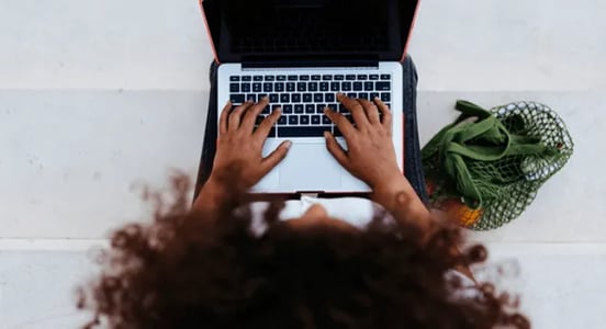 Person using google chrome keyboard shortcuts on a mac to do useful work