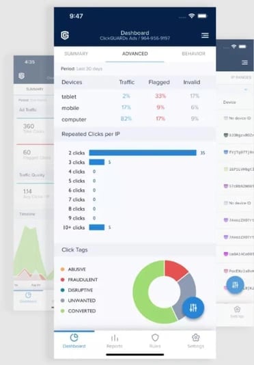 ClickGUARD click fraud prevention