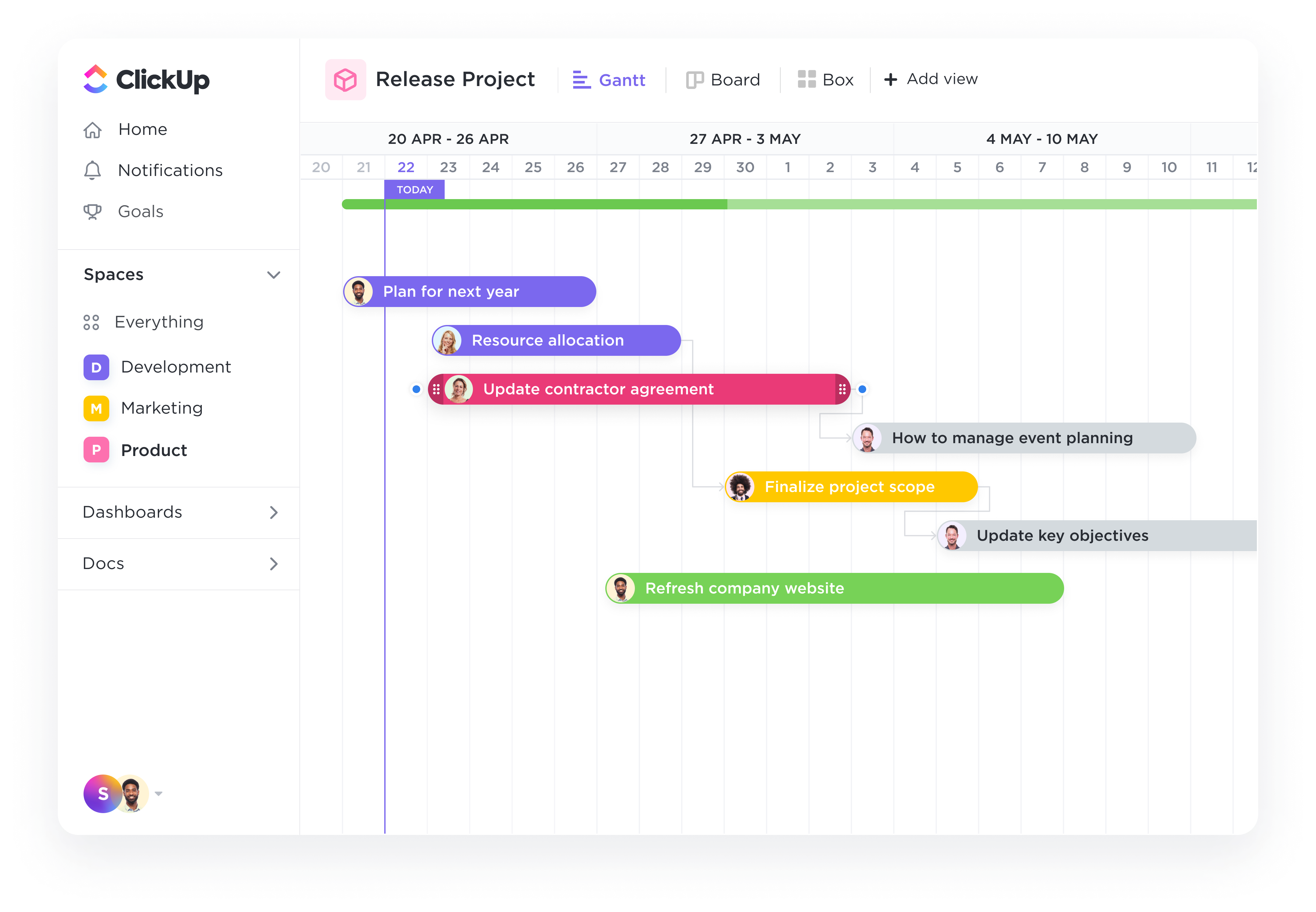 clickup proj management