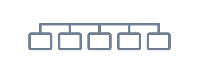 flat taxonomy website structure representational diagram