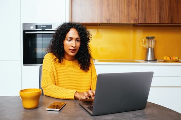 woman conducting market intelligence