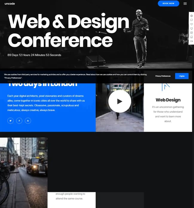 Uncode Wordpress conference theme