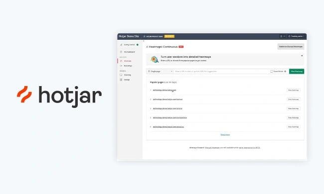 Content Marketing Tools: Hotjar