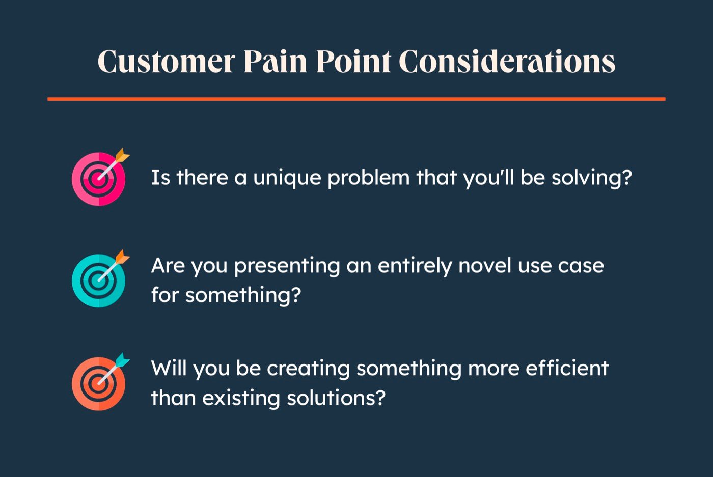 List of customer pain points