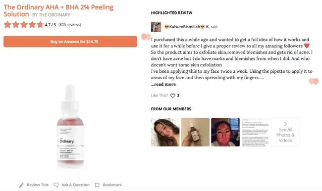 influenster customer review site