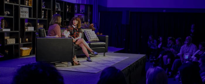 Speakers on stage at INBOUND, a HubSpot event