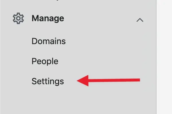 Navigate to Settings in WordPress dashboard.