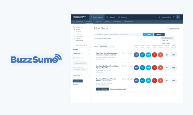 Digital Marketing Tools: BuzzSumo