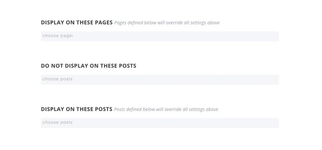 bloom plugin display settings on a per-post basis