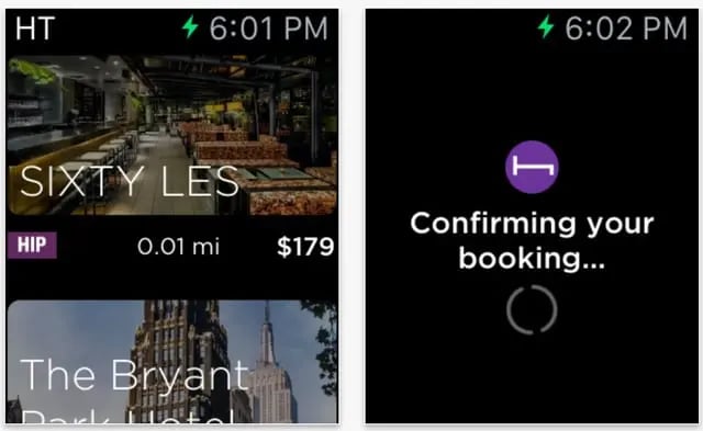 hotel tonight apple watch app