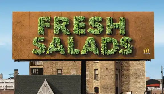 McDonald's Lettuce Billboard