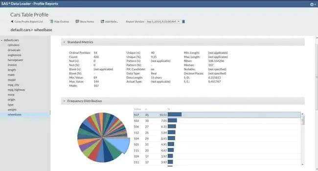 SAS Data Management UI