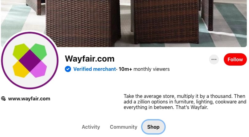 wayfair verified pinterest