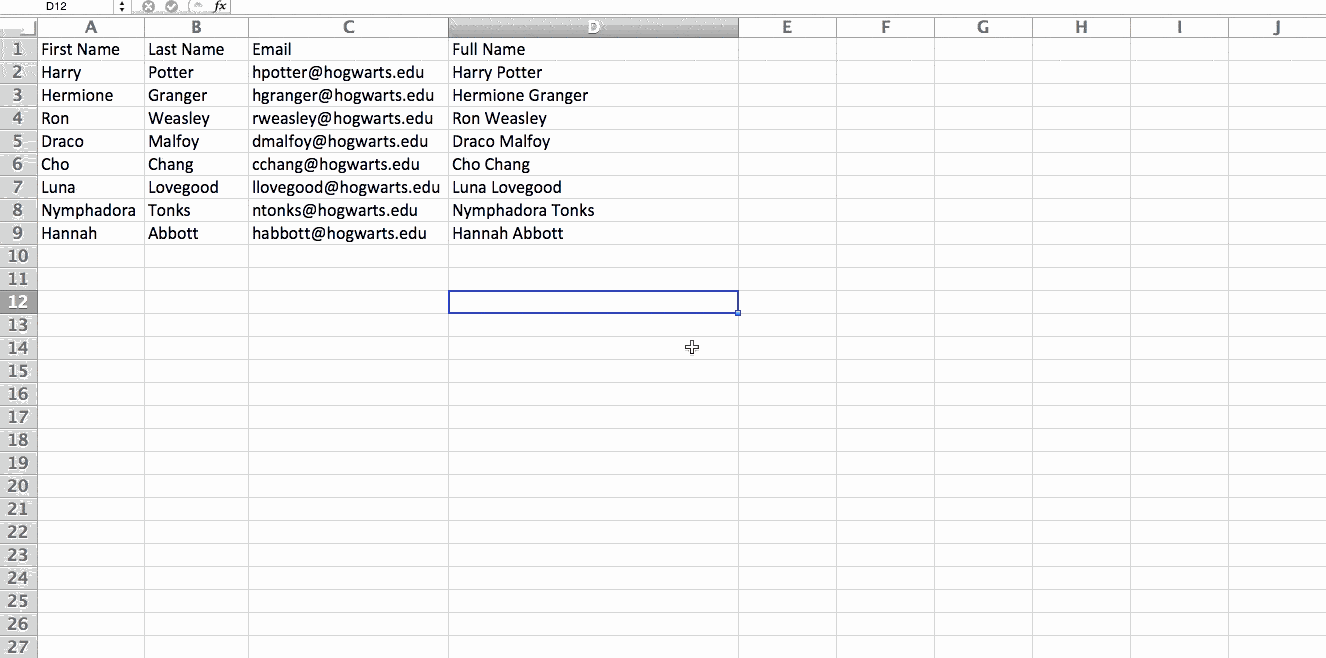 excel transpose