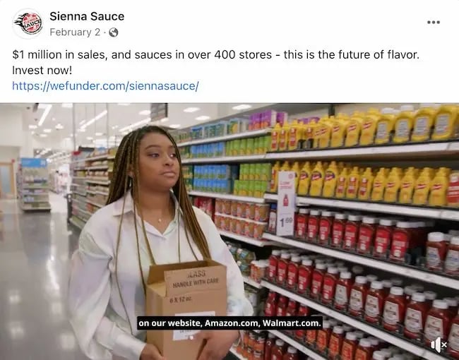 Facebook post ideas: Sienna Sauce