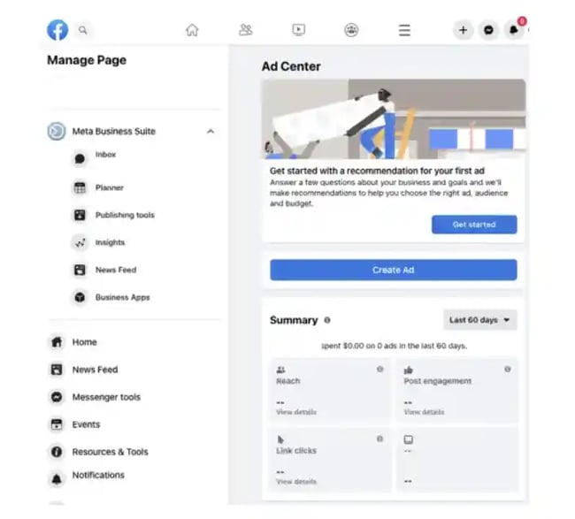 facebook ads manager