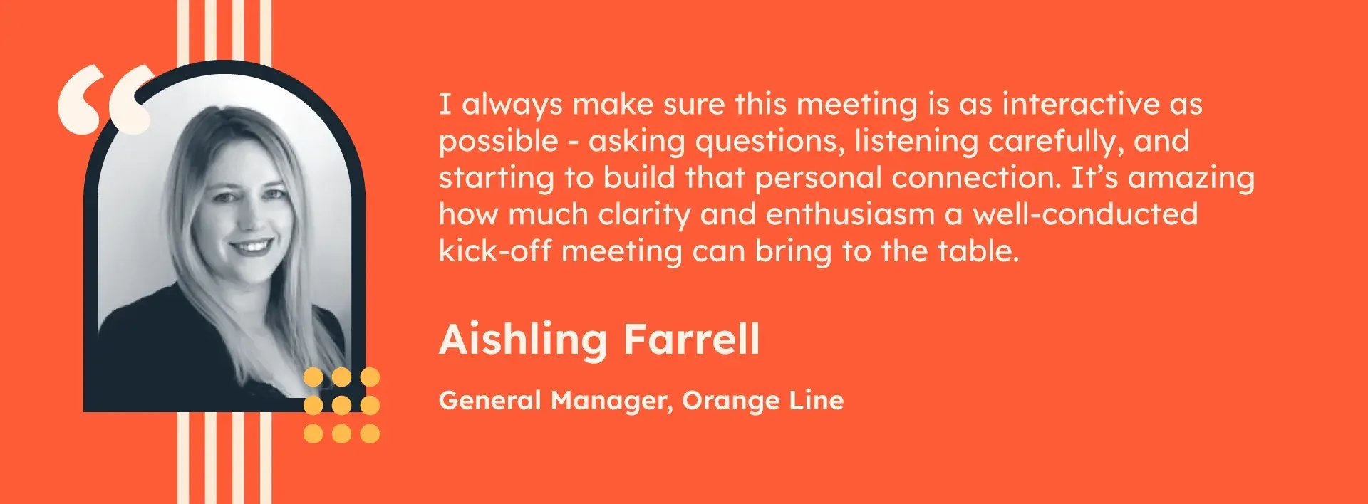 Aishling Farrell outlines the importance of building connections with customers.