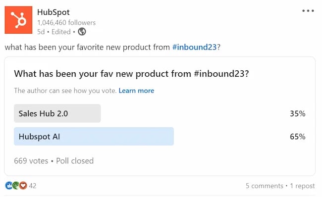 Feedback loop examples, HubSpot