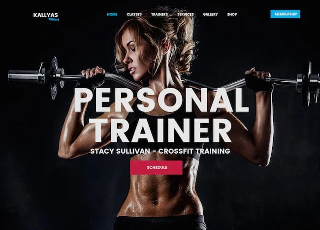 Kallyas fitness Wordpress theme