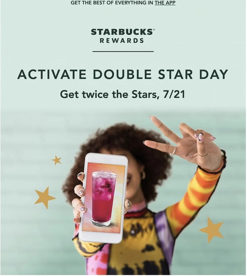 flash sale example: starbucks