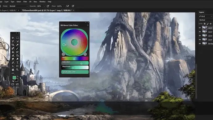 RH Hover Color Picker Photoshop plugin