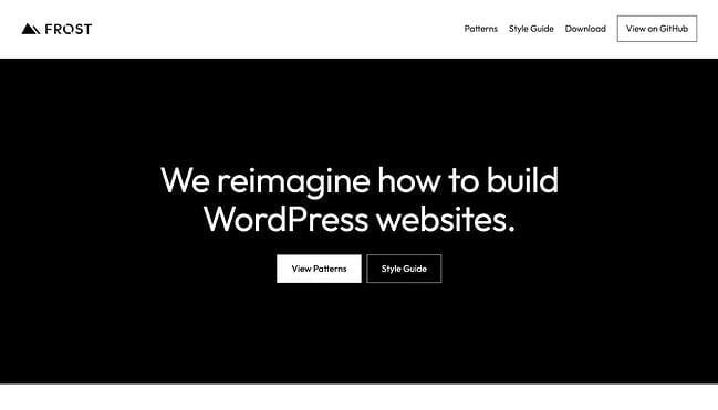 Gutenberg wordpress theme, Frost