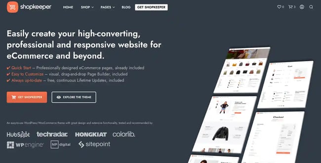 Shopkeeper WordPress theme