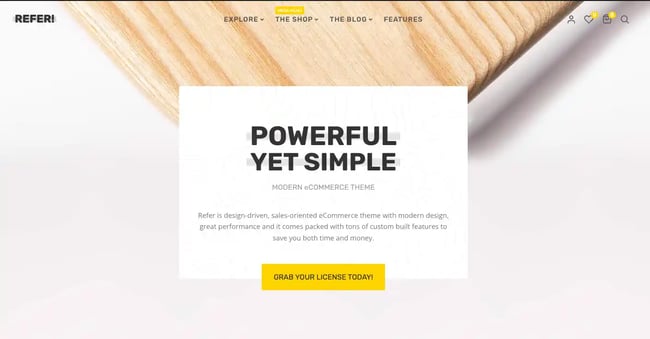 Refer WordPress theme