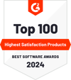 g2 top 100 highest satisfaction 2024