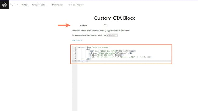 building a custom block step by step