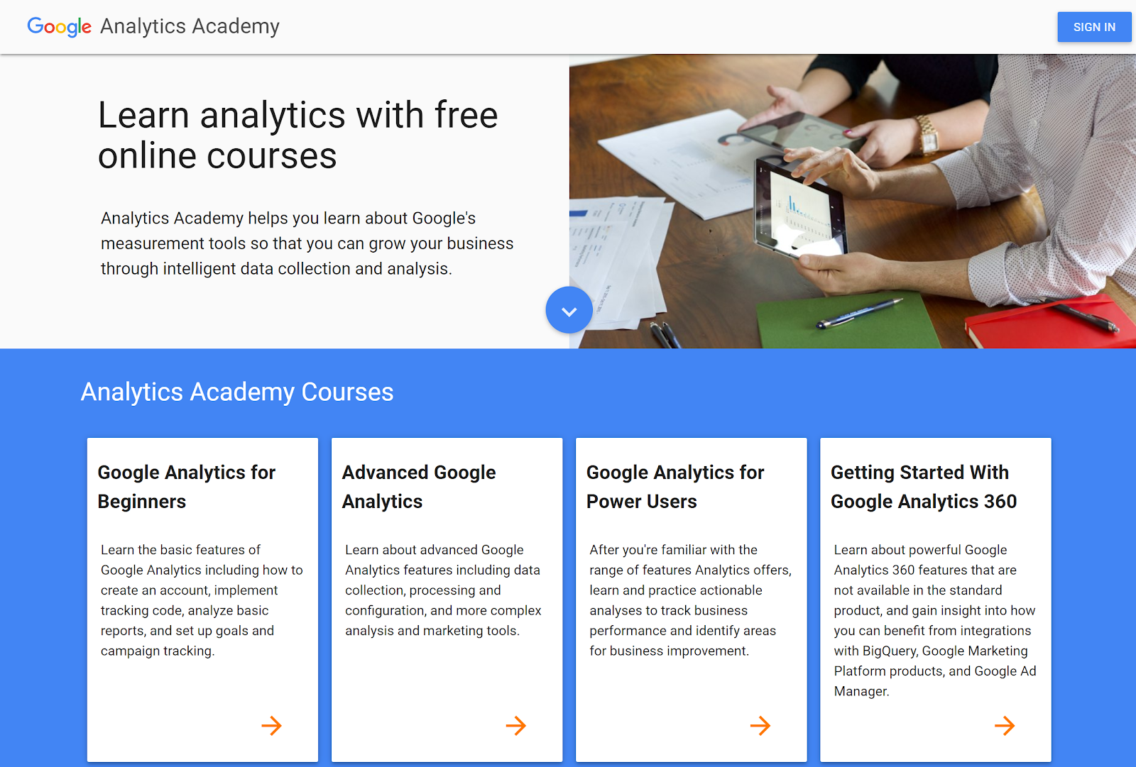 another word for advanced google analytics certificatin