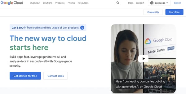 AI as a Service companies — Google Cloud