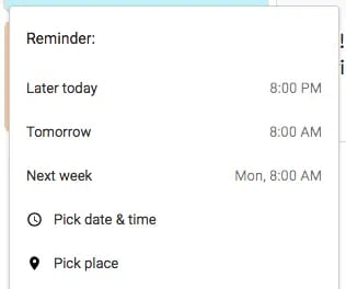 google keep reminder