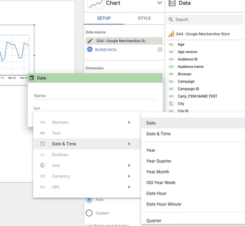 Google Looker Studio Tutorial: change the date