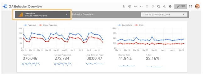 Intermediate Google Looker Studio Tips: add data controls