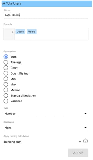 Advanced Google Looker Studio Tips: total users