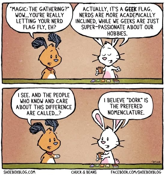 nerd-geek-dork grammar joke