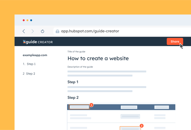 hubspot guide creator